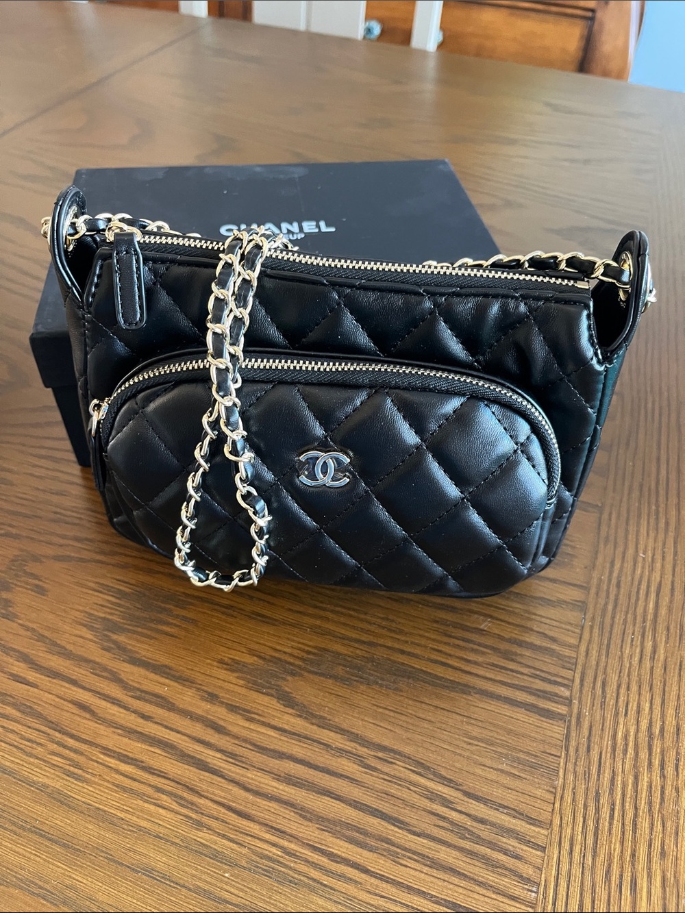 Chanel Makeup Line Black Quilted Crossbody Bag - Picture 14 of 14